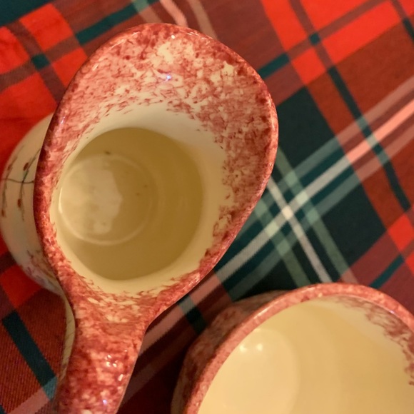 Molly Dallas splatterware Christmas themed 2pc gravy boat And bowl included - Picture 9 of 9